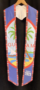 GRADUATION SASH - BLUE W/ GUAM SEAL