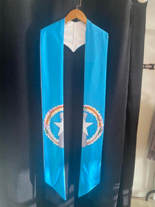 GRADUATION SASH - LIGHT BLUE W/ CNMI SEAL V1