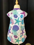 PURPLE SHELLS & STARS YOUTH DRESS