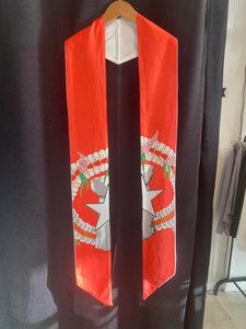 GRADUATION SASH - RED W/ CNMI SEAL