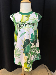 TROPICAL GREEN YOUTH DRESS