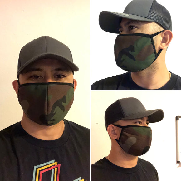 ADULT CAMO #1 FACE MASK